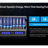 XTAR VC8S 8-Channel Smart Charger with LCD Screen for Li-ion NiMH and NiCd