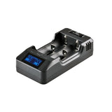 XTAR VP2 2-bay Li-ion/Li-Po Battery Charger - Charges 10440, 14500, 14650, 16340, 17500, 17670, 18350, 18500, 18650, 18700, 22650, 25500, and 26650