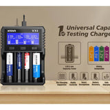 Xtar VX4 Visible Mixer 4-Bay Smart Charger - With or Without PD20W Adapter