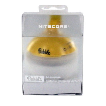 Nitecore Bubble All-Purpose LED Lantern - 100 Lumens - Uses 3 x AAA (included) or 1 x HLB-1300 Li-ion Battery Pack - White, Yellow, Green, Purple, or Pink