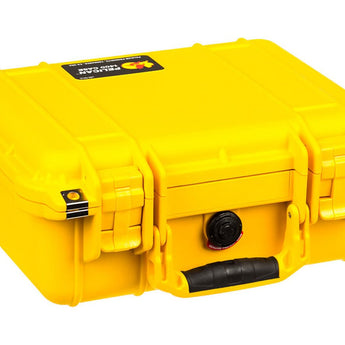 Pelican 1400 Small Watertight Case with Foam - Black, Orange, Yellow, Tan, Green, or Silver