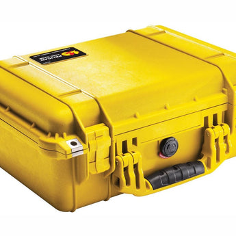 Pelican 1450 Medium Watertight Case with Foam - Black, Orange, Green, Yellow, Tan, or Silver