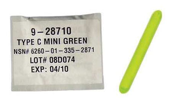 Cyalume 2-inch ChemLight Mini Light Sticks - Case of 50 - Individually Foiled - Green (9-28710PF)