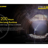 Nitecore HC35 Rechargeable LED Headlamp - 4 x CREE XP-G3 S3 - 2700 Lumens - Includes 1 x 21700