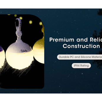 Nitecore Bubble All-Purpose LED Lantern - 100 Lumens - Uses 3 x AAA (included) or 1 x HLB-1300 Li-ion Battery Pack - White, Yellow, Green, Purple, or Pink