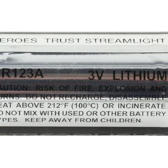Streamlight 85177 CR123A 1400mAh 3V Lithium Primary (LiMNO2) Button Top Batteries - 12-Pack