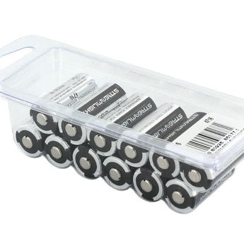 Streamlight 85177 CR123A 1400mAh 3V Lithium Primary (LiMNO2) Button Top Batteries - 12-Pack