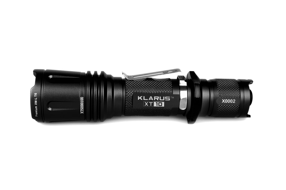 Klarus XT10 LED Flashlight with CREE XM-L T6 LED 470 Lumens - Military ...