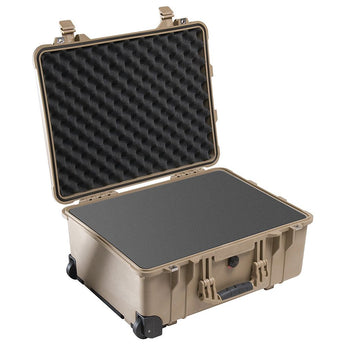 Pelican 1560 Protector Case - With Wheels - Multiple Color Options - With Foam, Without Foam, or with TrekPack Dividers