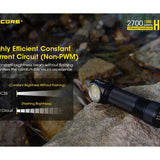 Nitecore HC35 Rechargeable LED Headlamp - 4 x CREE XP-G3 S3 - 2700 Lumens - Includes 1 x 21700