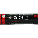 Klarus 18650 3400mAh 3.7V Protected Lithium (Li-ion) Button Top Battery - Retail Packaging