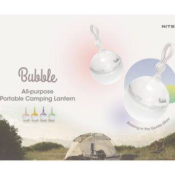 Nitecore Bubble All-Purpose LED Lantern - 100 Lumens - Uses 3 x AAA (included) or 1 x HLB-1300 Li-ion Battery Pack - White, Yellow, Green, Purple, or Pink