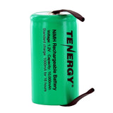 Tenergy 10103-D-cell 10000mAh 1.2V 10A Nickel Metal Hydride (NiMH) Battery with Tabs for Building Packs