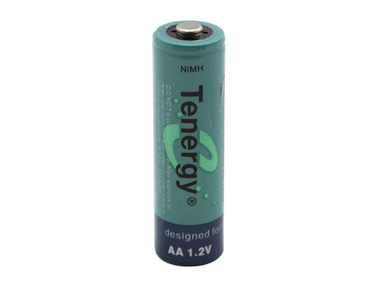 Tenergy 10308 AA 2600mAh 1.2V Nickel Metal Hydride (NiMH) Button Top Battery - Boxed, Shrink-Wrapped in Sets of 4 - Sold Individually