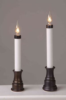 Sillites Electric Window Candle - 7.5in or 9in - Antique Bronze, Brushed Nickel, Matte Black or Polished Brass