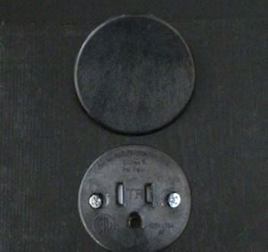 Sillites SCR Tamper-Resistant Self-Contained Receptacle Outlet - 15 Amp 120 Volt - Black (SCRMB)