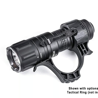 Nextorch TA20 shown with optional FR-1 Tactical Ring installed. FR-1 not included.