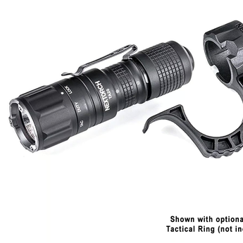 Nextorch TA20 shown next to optional FR-1 Tactical Ring installed. FR-1 not included.