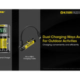 Nitecore NL2150RX 21700 5000mAh 3.6V Protected Lithium Ion (Li-ion) Button Top Battery with Built In USB-C Charging Port