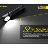 Nitecore HC35 Rechargeable LED Headlamp - 4 x CREE XP-G3 S3 - 2700 Lumens - Includes 1 x 21700