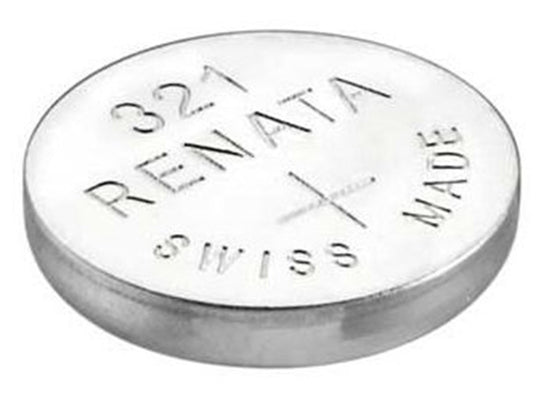 Renata 321 MP 14.5mAh 1.55V Silver Oxide Coin Cell Battery - 1 Piece Tear Strip, Sold Individually