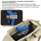 Maxpedition SNEAK Universal Holster Insert with MAG retention (Available in multiple colors)