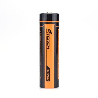 Fitorch UC26R 18650 2600mAh 3.7V Protected Lithium Ion (Li-ion) Button Top Battery