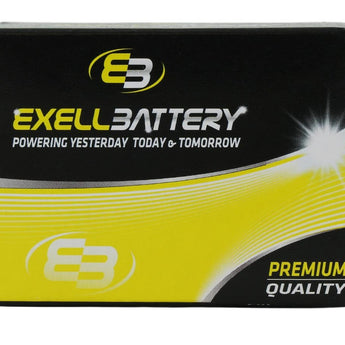 Exell A28PX 28A 6V Alkaline Industrial Battery for Pet Collars, Headlamps, Cameras - Equivalent to 4LR44, PX28, 544 - Tear Strip