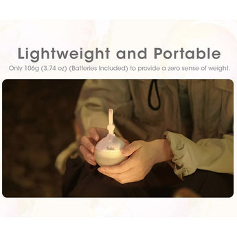 Nitecore Bubble All-Purpose LED Lantern - 100 Lumens - Uses 3 x AAA (included) or 1 x HLB-1300 Li-ion Battery Pack - White, Yellow, Green, Purple, or Pink