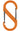 Nite Ize S-Biner SBP4-03-19 - Plastic Double-Gated Carabiner Clip - #4 - Orange