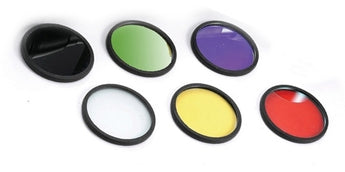 Xenide Colored Filters - Fits AEX20, AEX25 Models - Set of 6: Infrared, Amber, Blue, Diffuser, Green and Red
