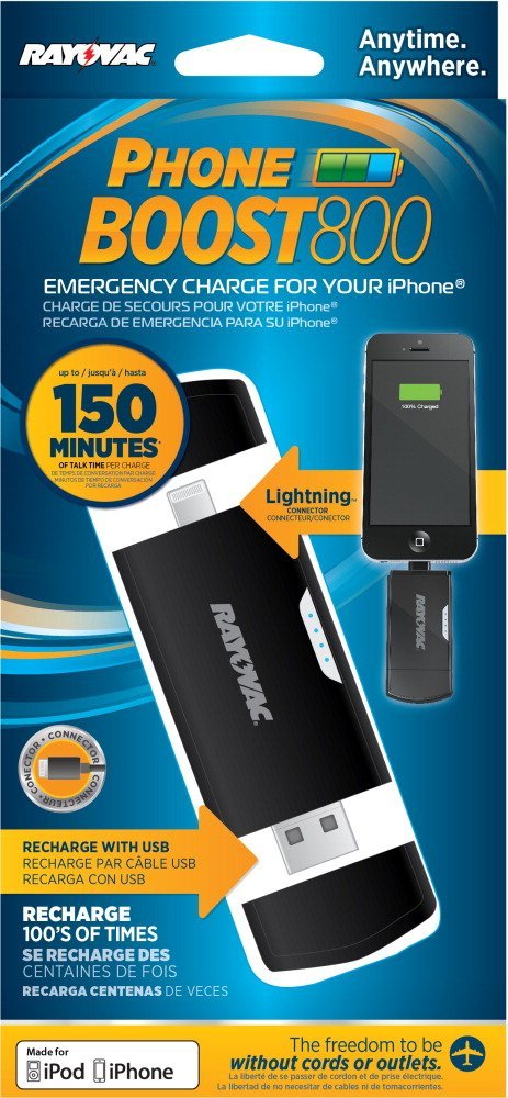Rayovac Phone Boost 800 Apple Lightning Charger