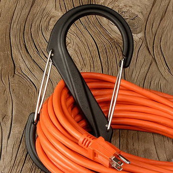 Nite Ize S-Biner - Plastic Double-Gated Carabiner Clip - #10 - Black with Black Gates (SBP10-03-01BG)