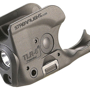 Streamlight TLR-6 Subcompact LED Pistol Light with Red Laser - Choice of Gun Mount  - 100 Lumens - Includes 2 x CR1/3Ns