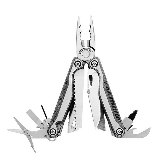 Leatherman Charge TTI Multi-Tool - Stainless with MOLLE-USA Black - Box Packaging (830683A)