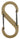 Nite Ize S-Biner SBP4-03-28BG - Plastic Double-Gated Carabiner Clip - #4 - Coyote with Black Gates