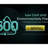 Nitecore NL1836 18650 3600mAh 3.6V Protected Lithium Ion (Li-ion) Button Top Battery