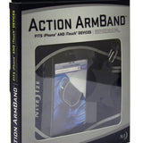 Nite Ize Action Armband for Smartphones - Includes S-Biner and Curvyman Cord Supervisor - Fits iPhone 3G/3GS/4/4S - Black (NIPB-08-01)