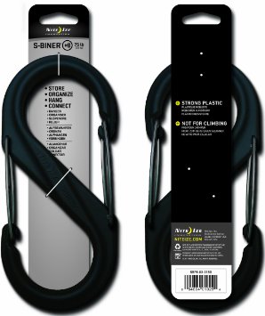 Nite Ize S-Biner Universal Plastic Clip - Large #8 - SBP8-03-01 - Black