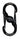 Nite Ize S-Biner TagLock - Stainless Steel Double-Gated Carabiner with Twisting Lock - Black (PLSBM-01-R3)