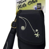 Nite Ize Tone Nite Club Cell Phone Holster with Magnetic Closure - Embroidered Black (NNC-03-MAG01)
