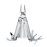 Leatherman Wave Multi-Tool with Cap Crimper - Stainless Steel with MOLLE-USA Black - Box Packaging (830485A)