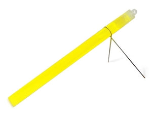 Cyalume 10-inch SnapLight Flare Alternative Light Sticks with Bi-Pod Stands - Case of 40 - Unfoiled - Yellow (9-27030)