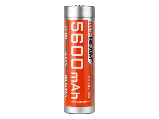 Acebeam 5600mAh Li-Ion 21700 Battery - Upright View
