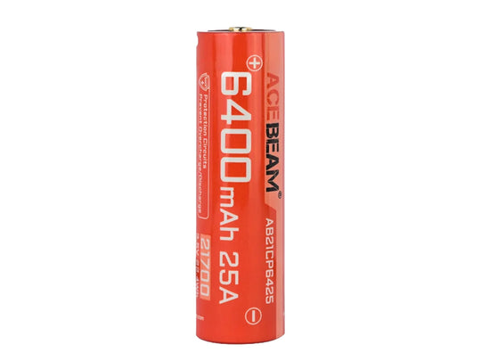Acebeam 6400mAh Li-Ion 21700 Battery - Upright View