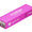 Acebeam Keylight 500 pink keychain flashlight sitting flat, angled view on a white background