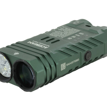 OD Green Acebeam M2-X with RGB LED Flashlight - Angled View