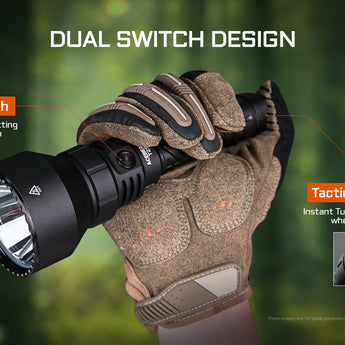 Acebeam T29 - Side and Tail Dual Switch Controls Slide