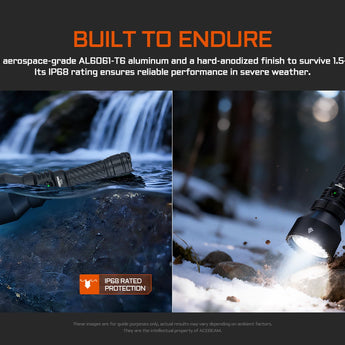 Acebeam T29 - Durable IP68 Waterproof, Impact Resistant Build