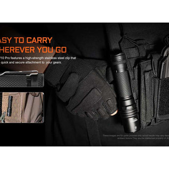 Acebeam W10 Pro USB-C Rechargeable LEP Flashlight - 750 Lumens - Includes 1 x 21700 - Black or Desert Tan